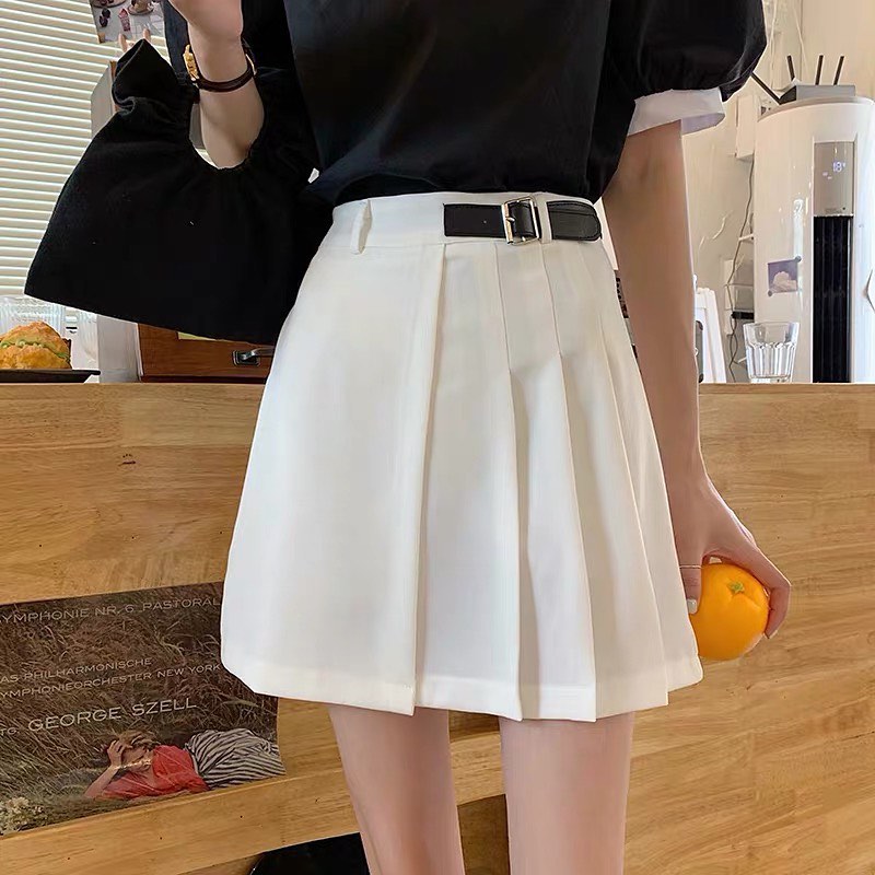 Lisa half pleated skirt