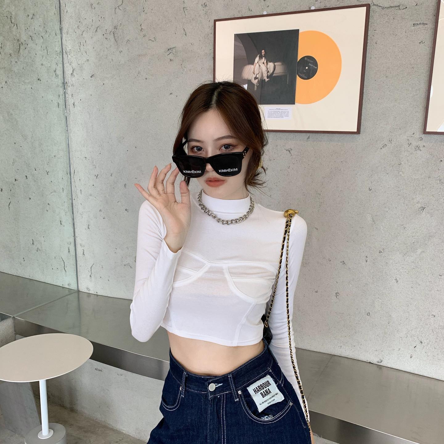 Vivi long sleeve crop top