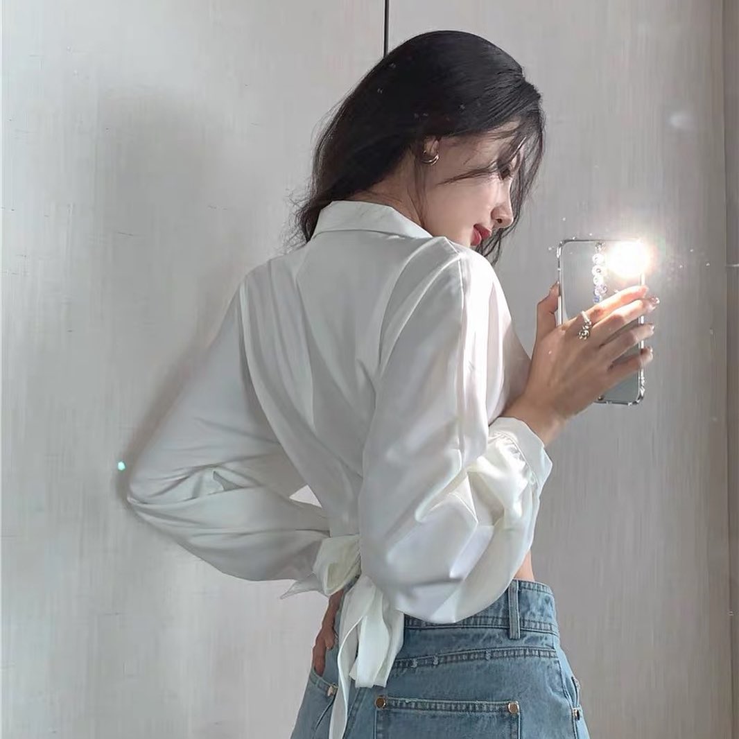 Long sleeve fancy white shirt