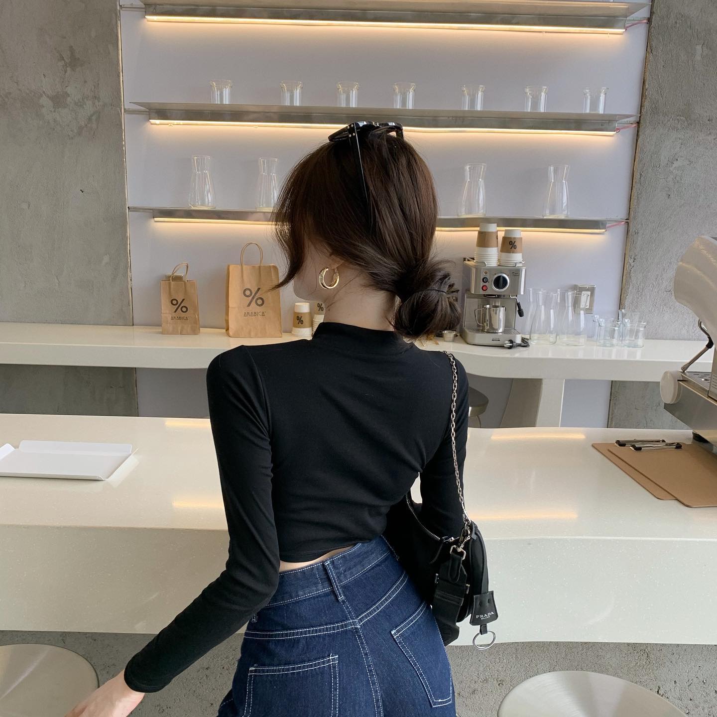 Vivi long sleeve crop top