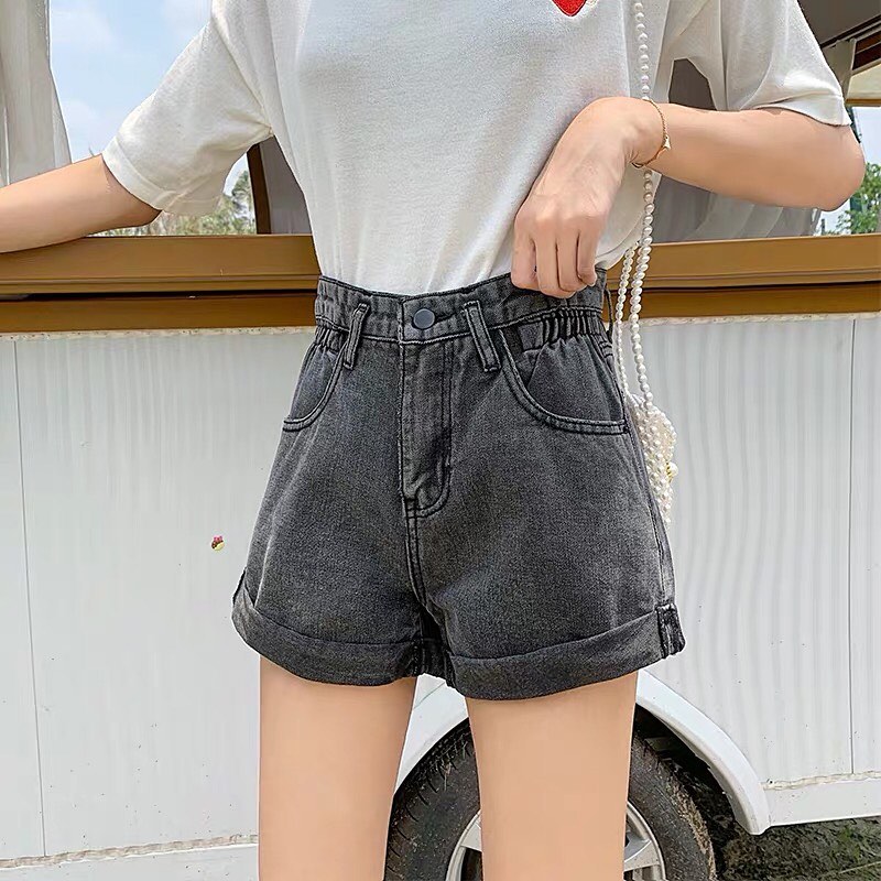 Denim short pants