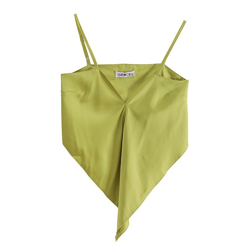 Silky green tank top
