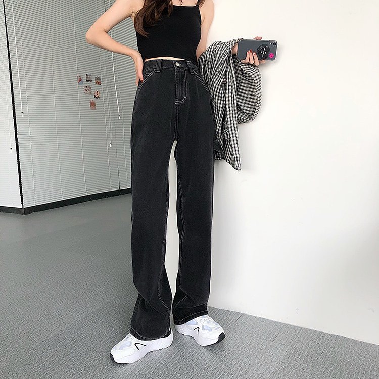 Black high waist pants