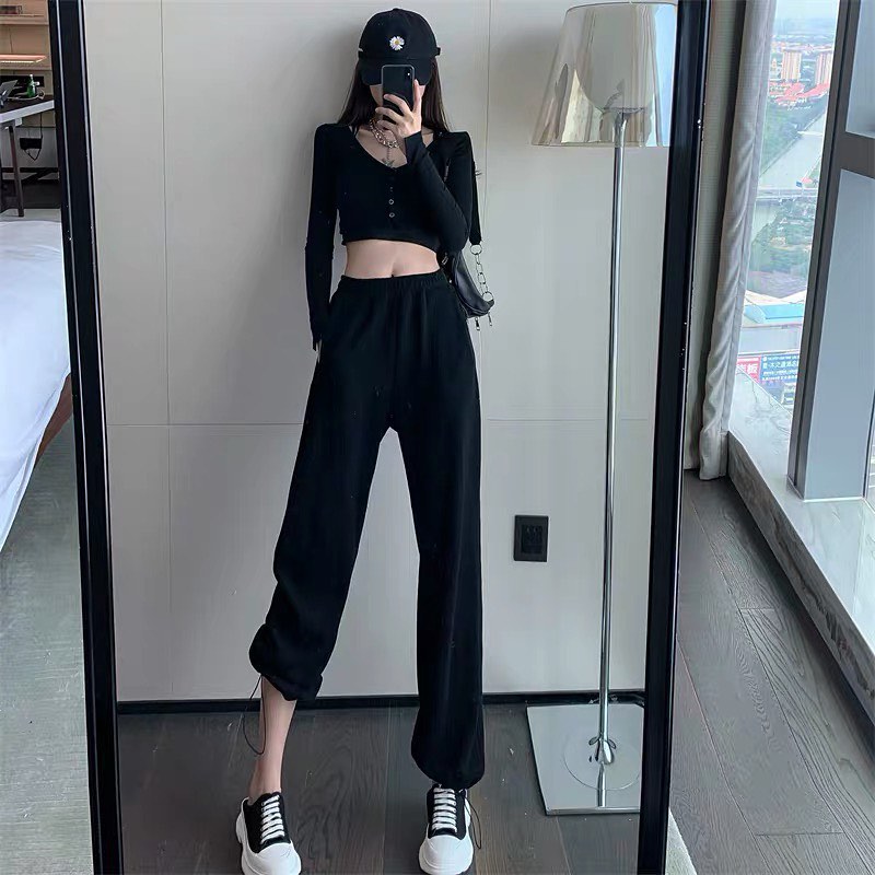 Basic high waist stretchable pants