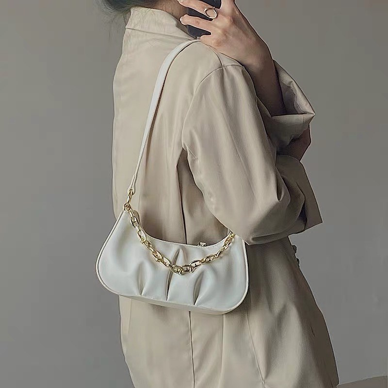 White cloud sling bag