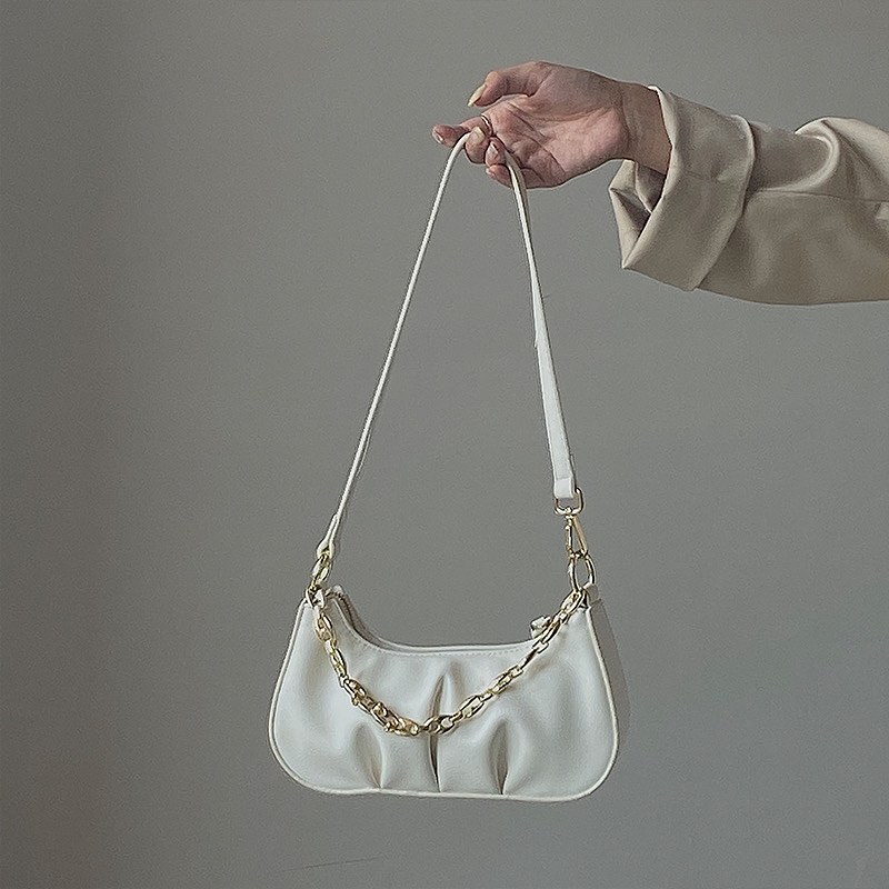 White cloud sling bag