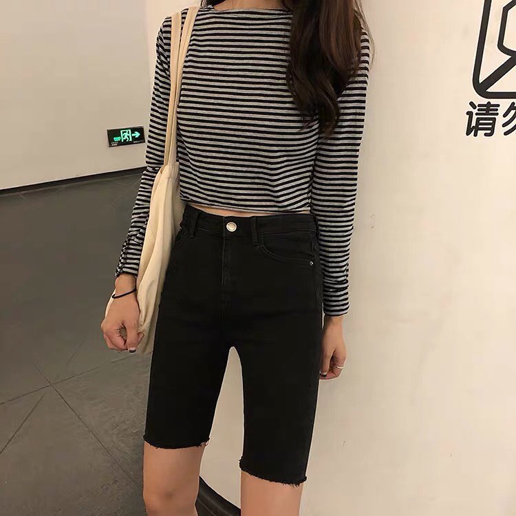 High waist tight jeans