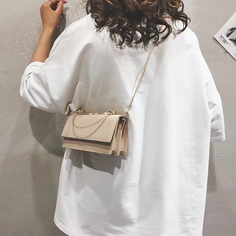 Pure color messenger bag