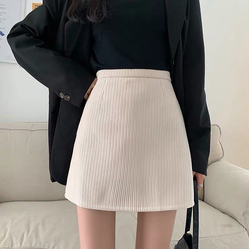 High waist A line skirt