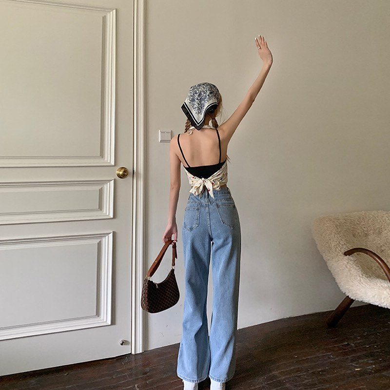 Cely high waist denim pants