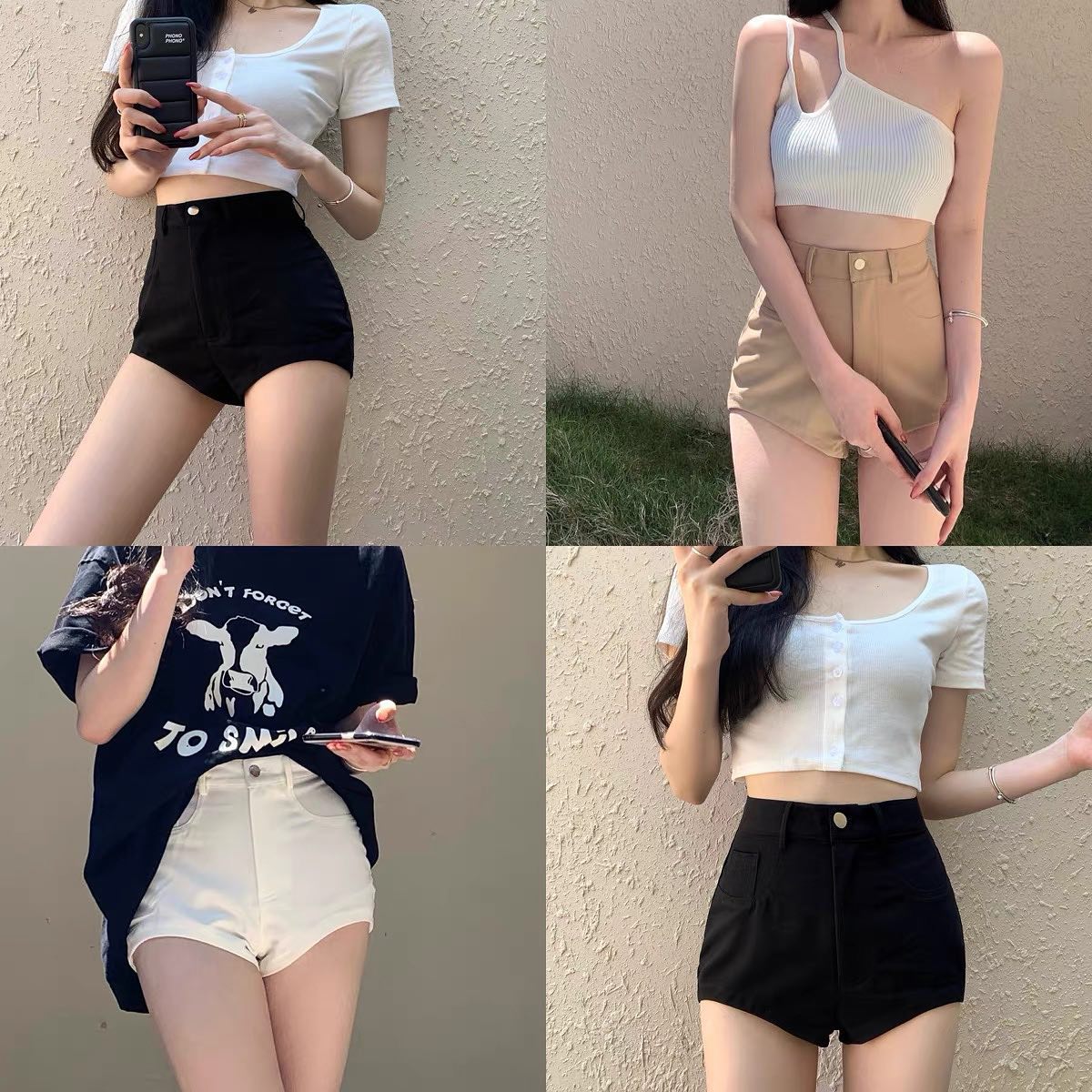 Amelia high waist shorts 