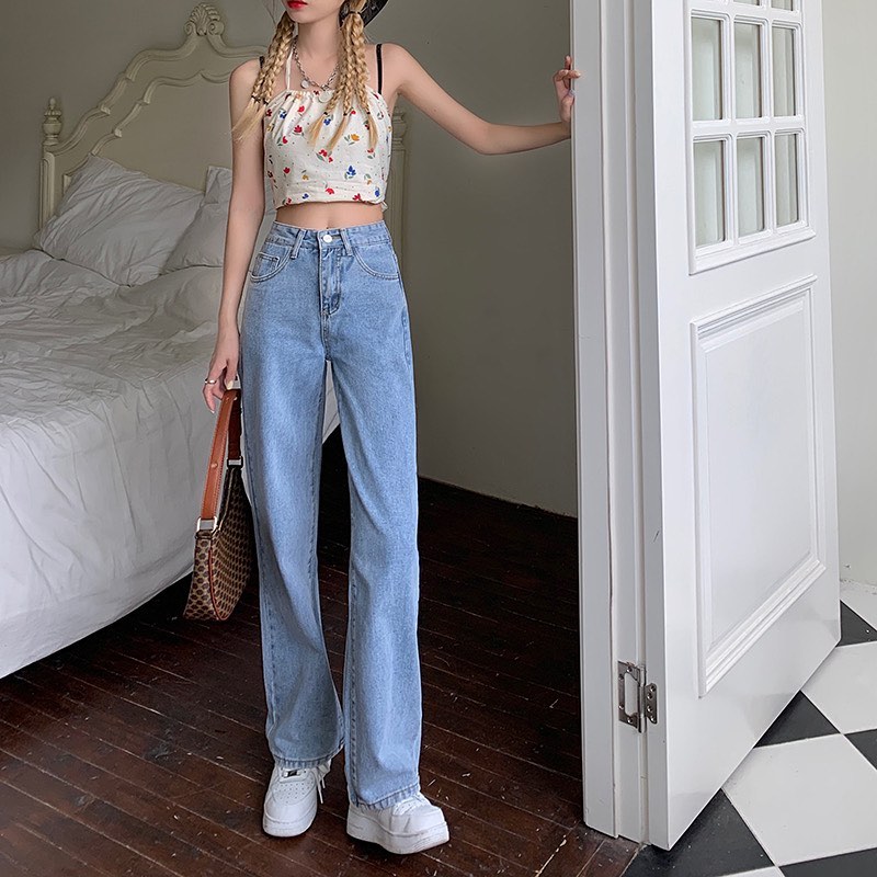 Cely high waist denim pants