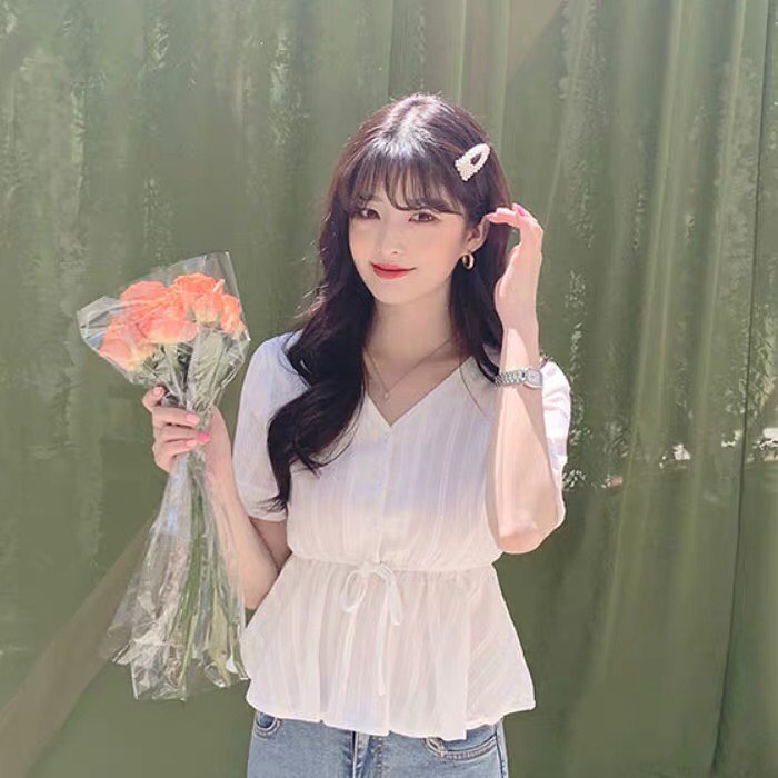 Korean style flare blouse