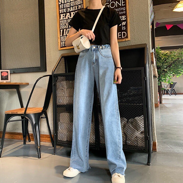 Denim long pants