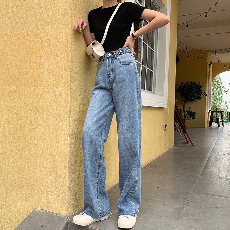 Denim long pants