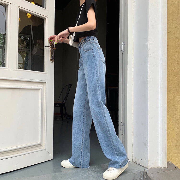 Denim long pants