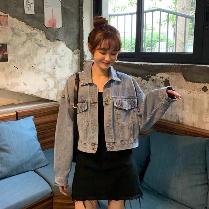 Vintage long sleeve denim jacket