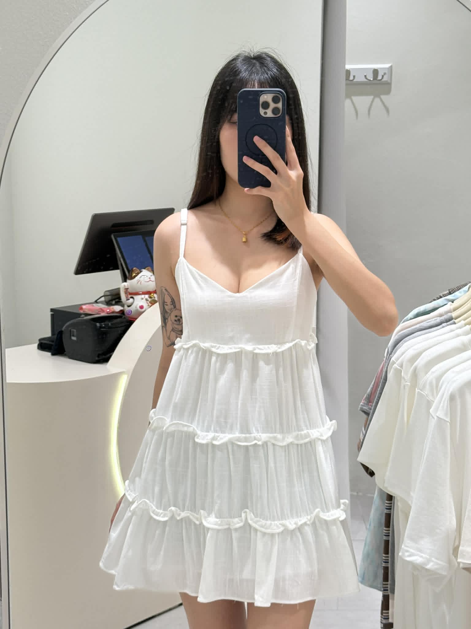 Sleeveless Linen Dress