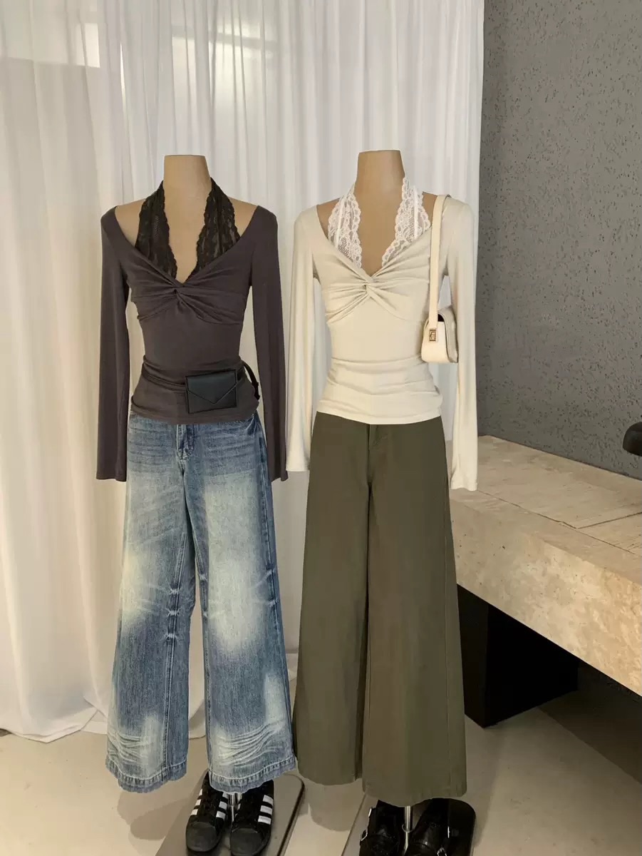 Long Sleeve Lace Blouse