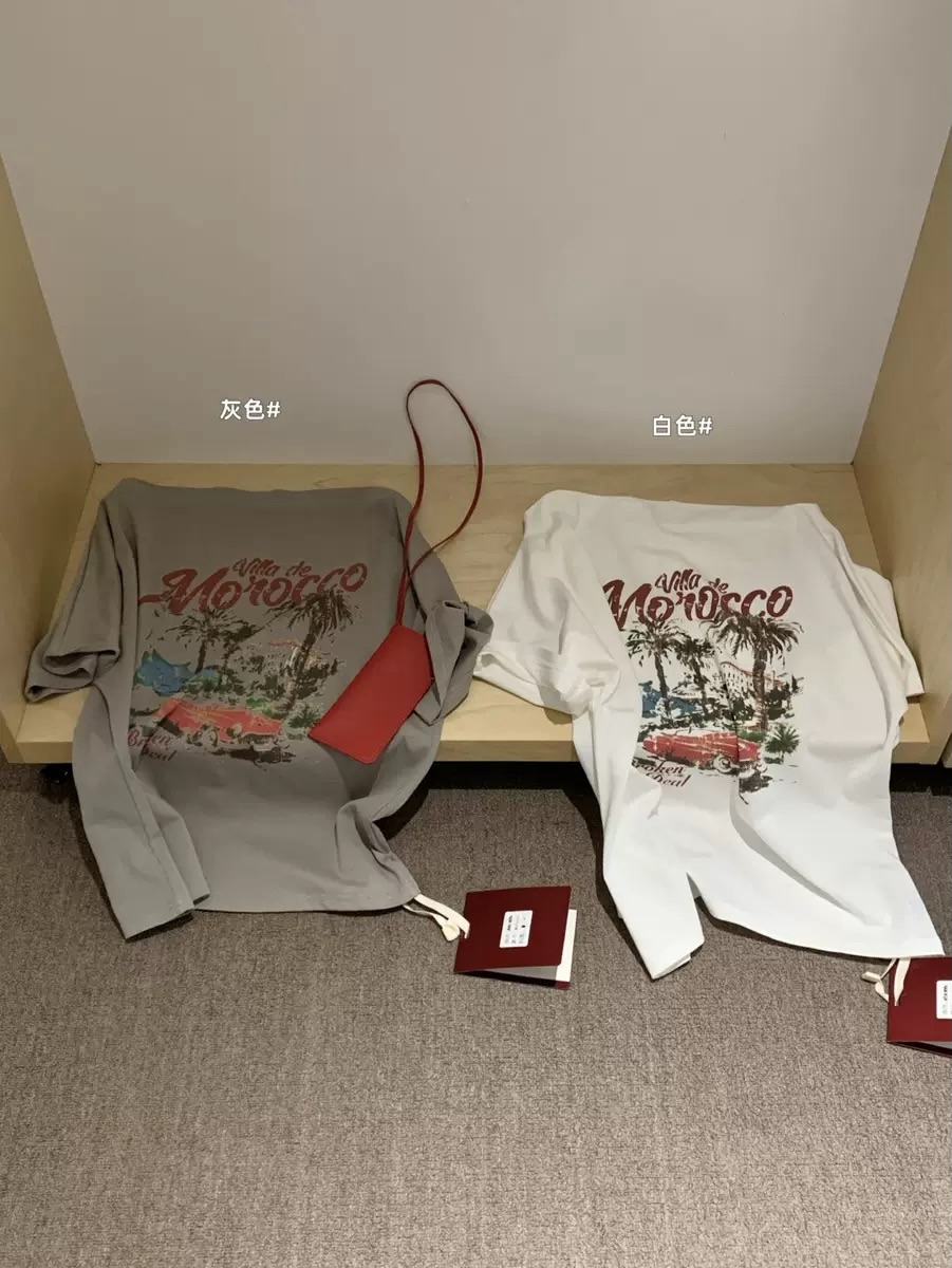 Morocco Slanted Shoulder T-Shirt 