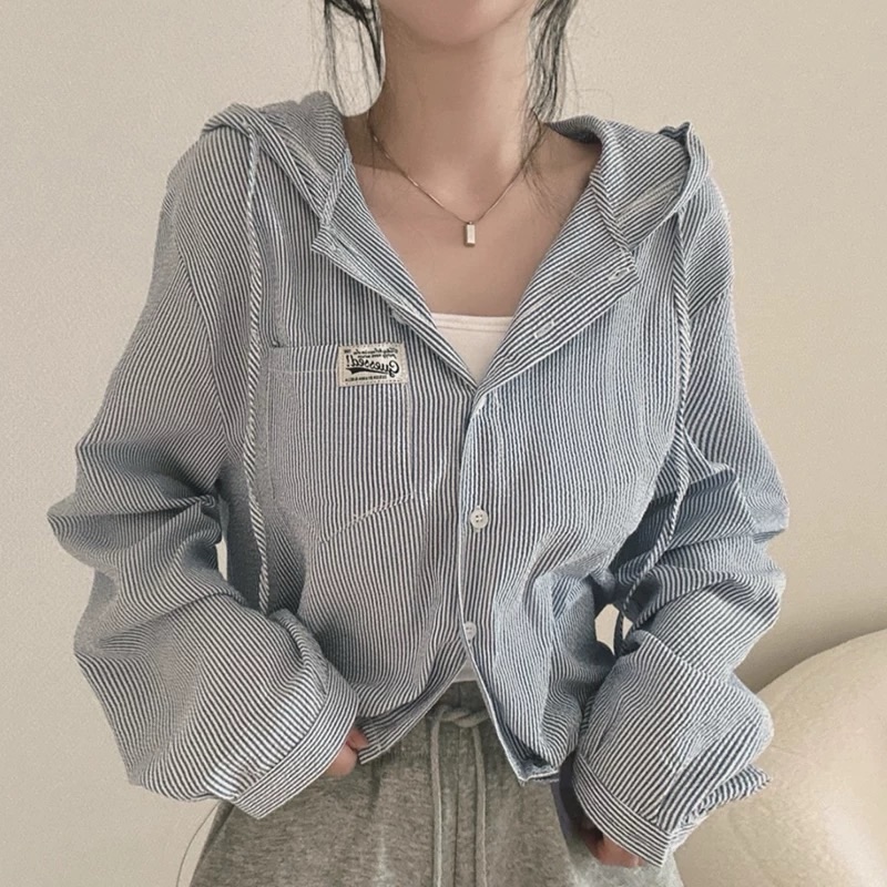 Stripes Hoodie Shirt 