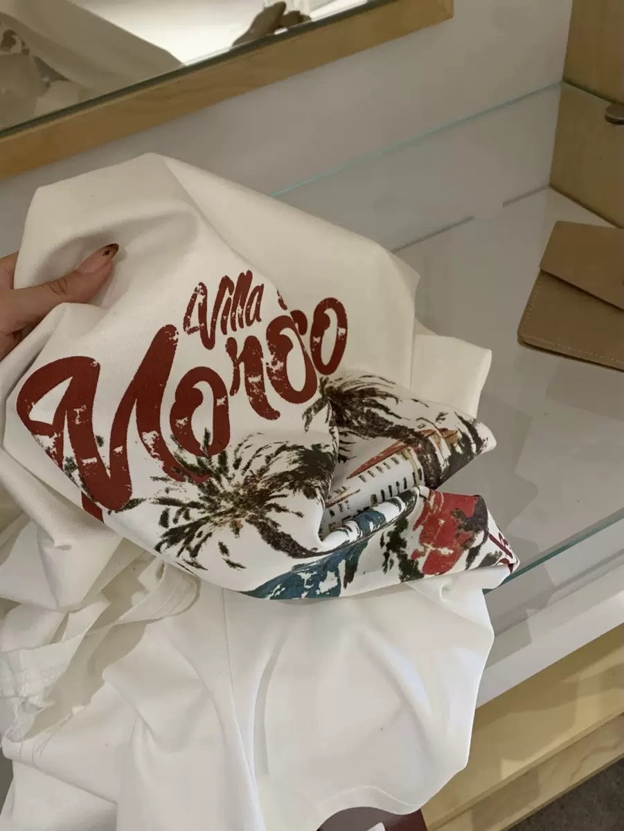 Morocco Slanted Shoulder T-Shirt 