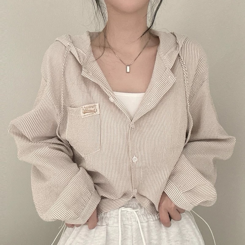 Stripes Hoodie Shirt 