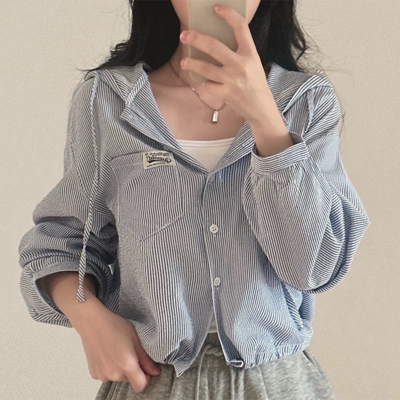 Stripes Hoodie Shirt 