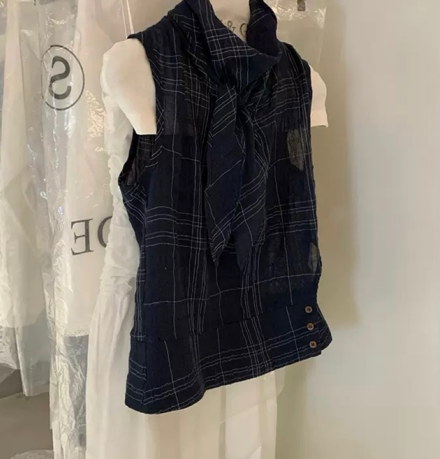 Vintage Triangle Scarf Vest 