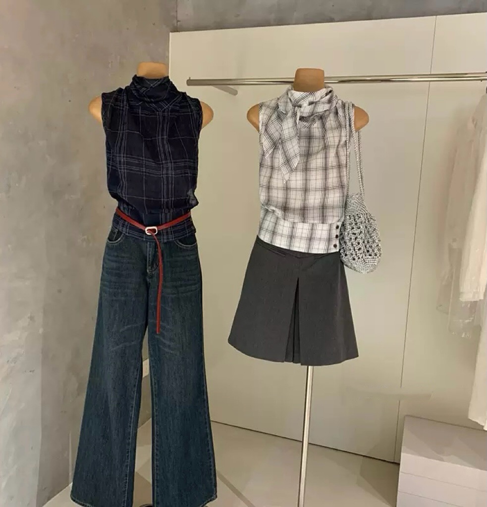 Vintage Triangle Scarf Vest 