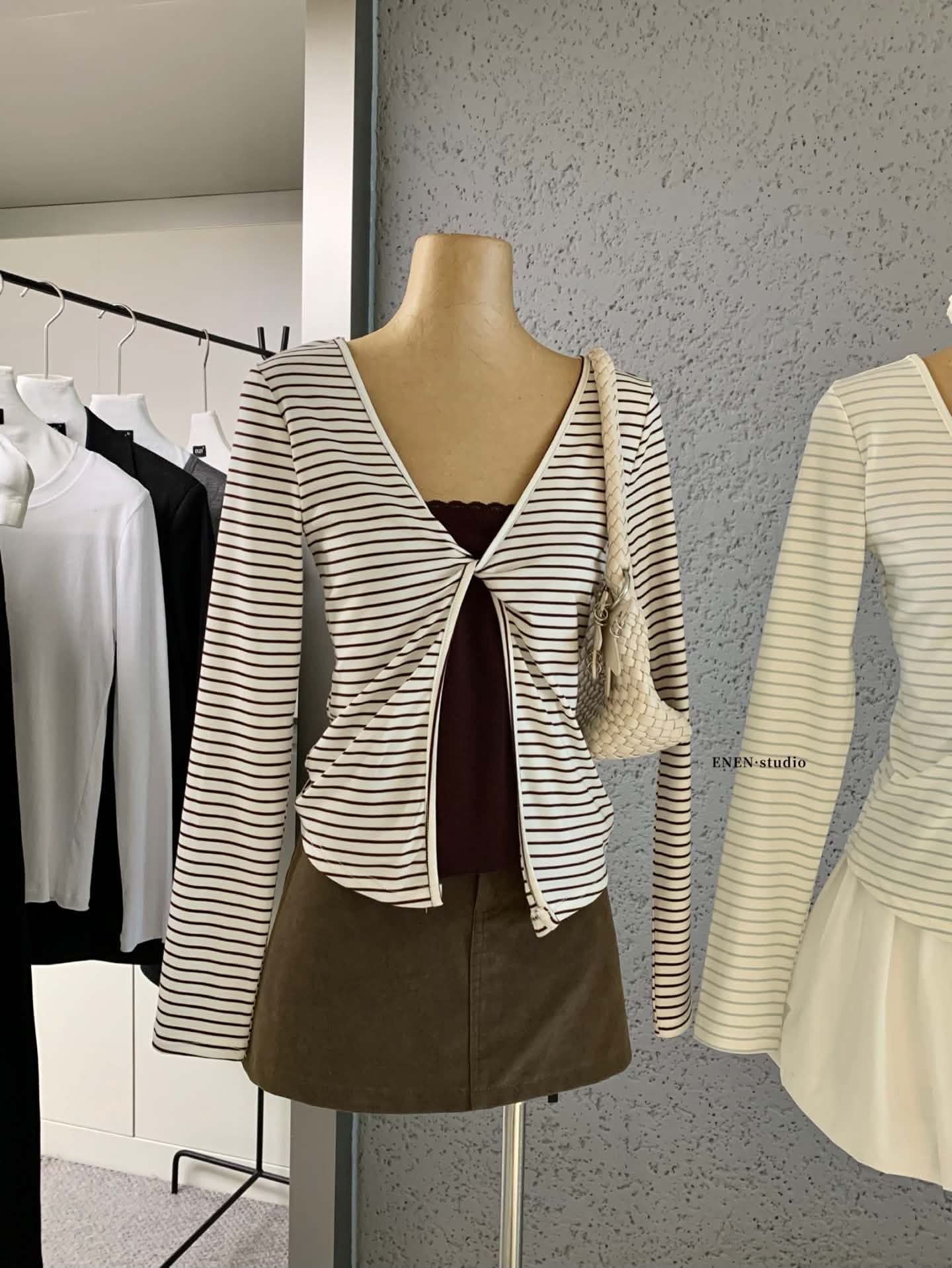 Layered Slim-Fit Long Sleeve Top