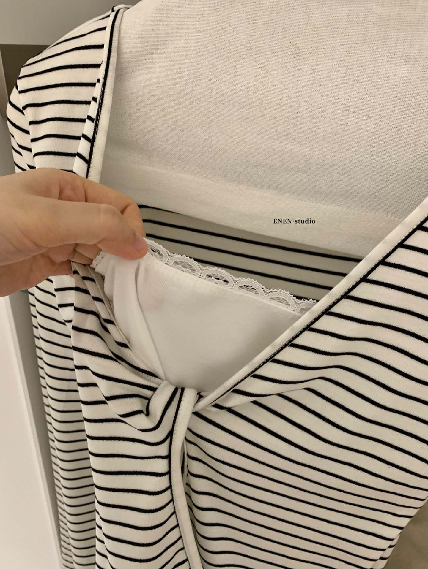 Layered Slim-Fit Long Sleeve Top