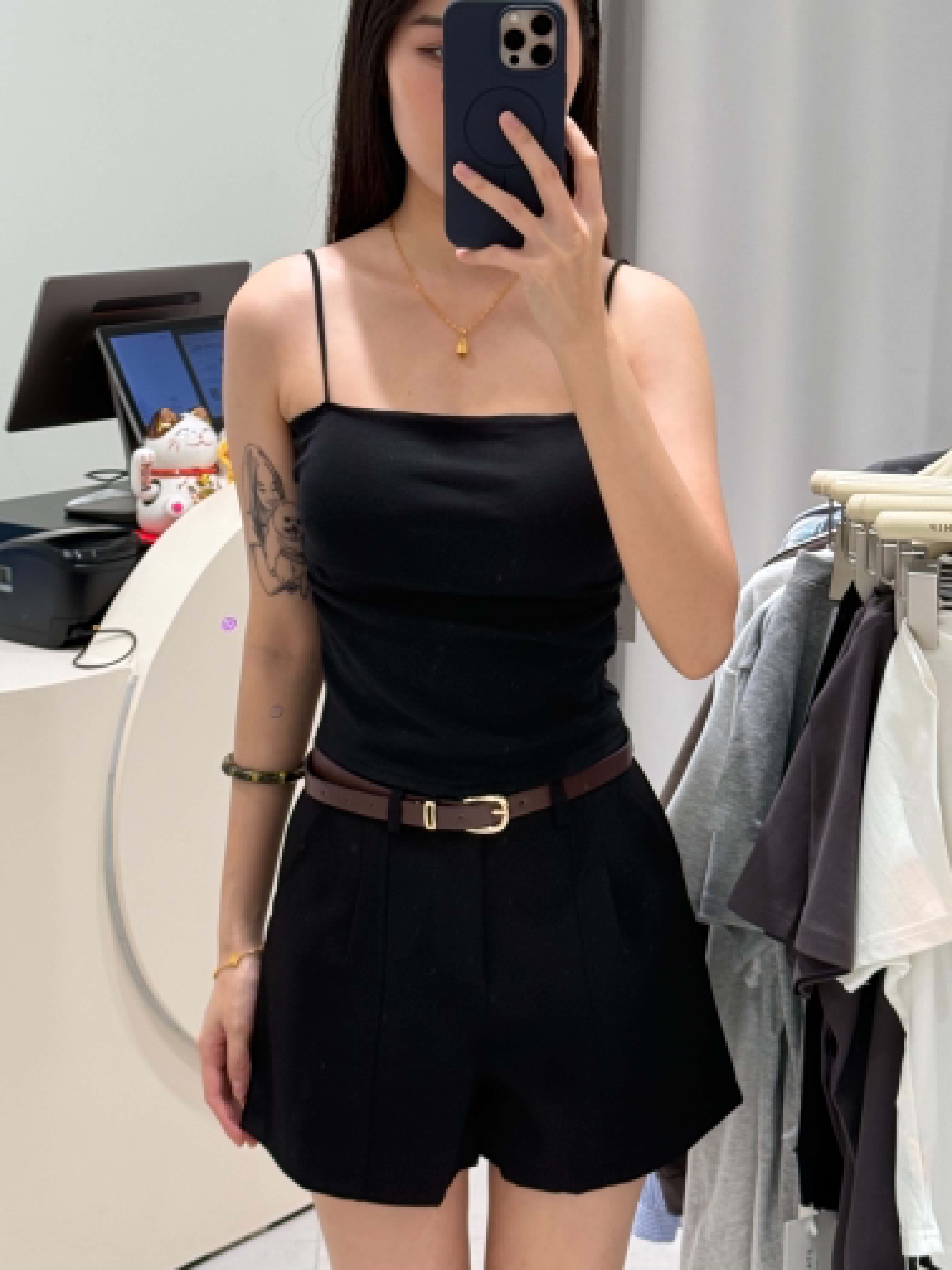 Sleeveless Padded Tank Top