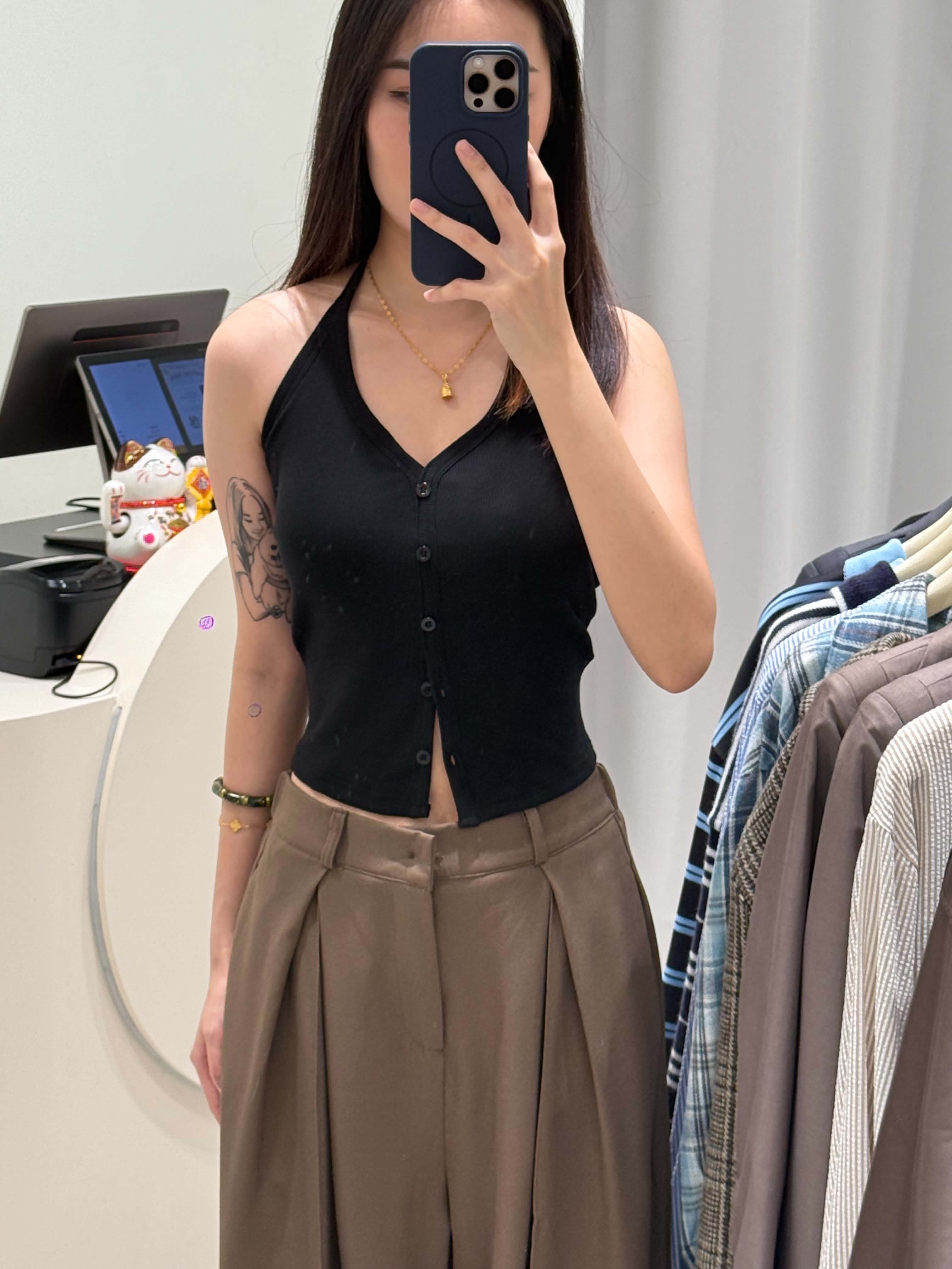 Halter Padded Singlet