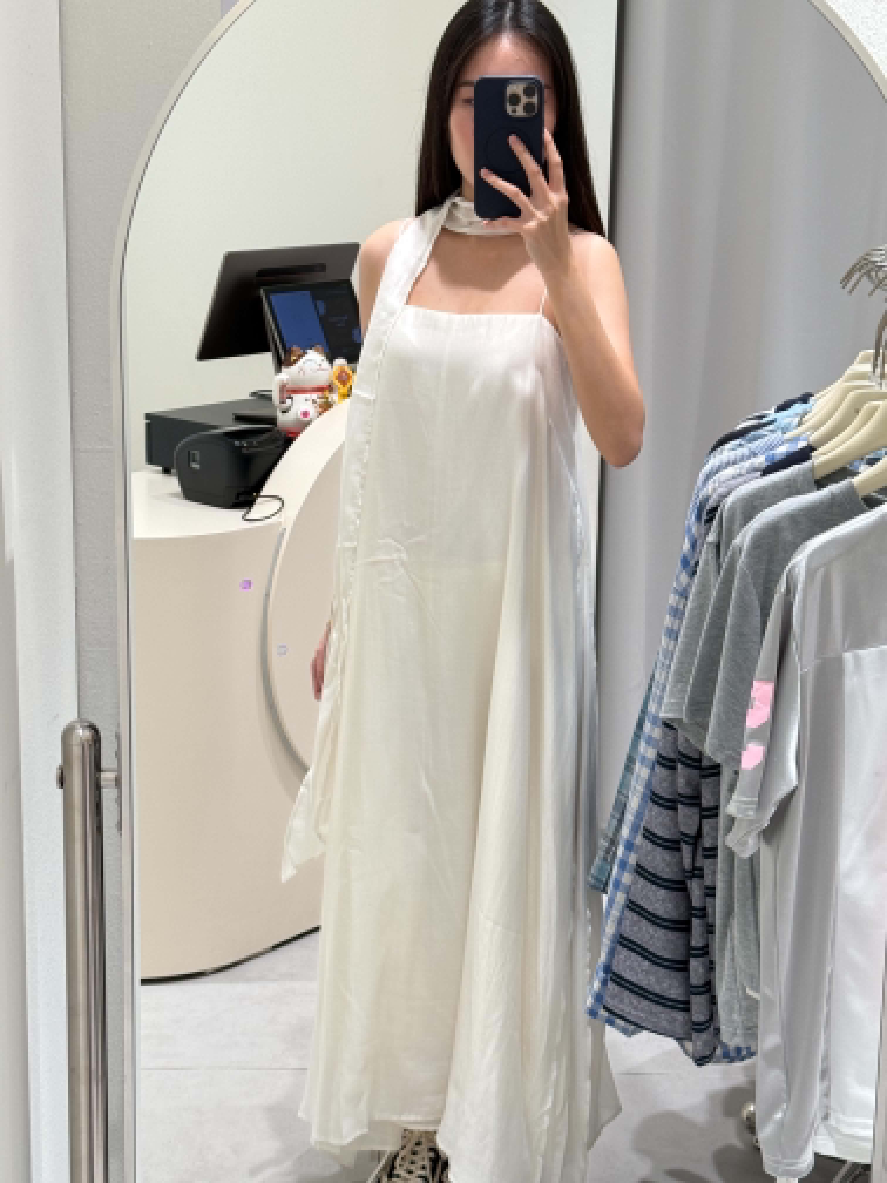 French Sleeveless Maxi Long Dress