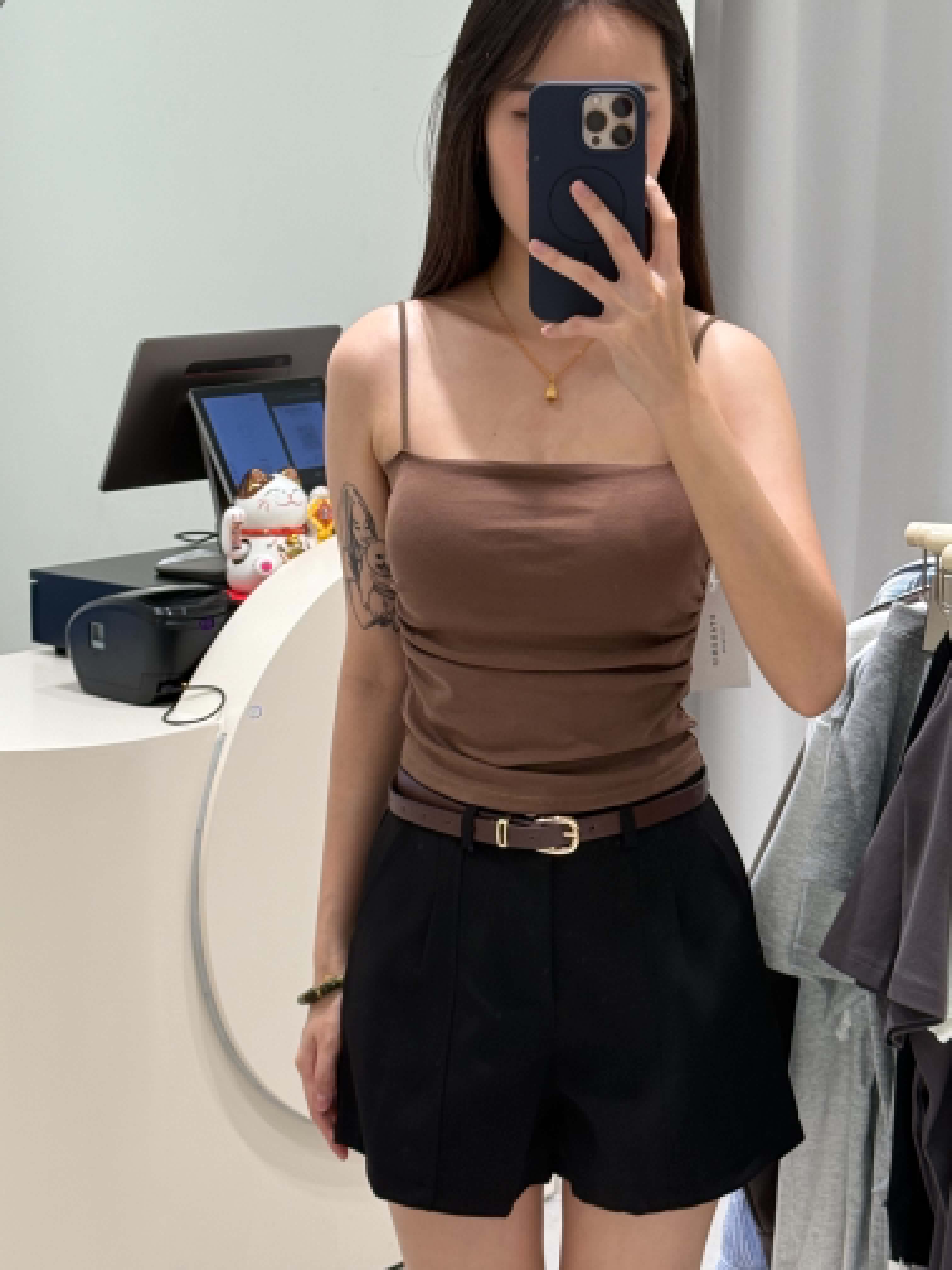 Sleeveless Padded Tank Top