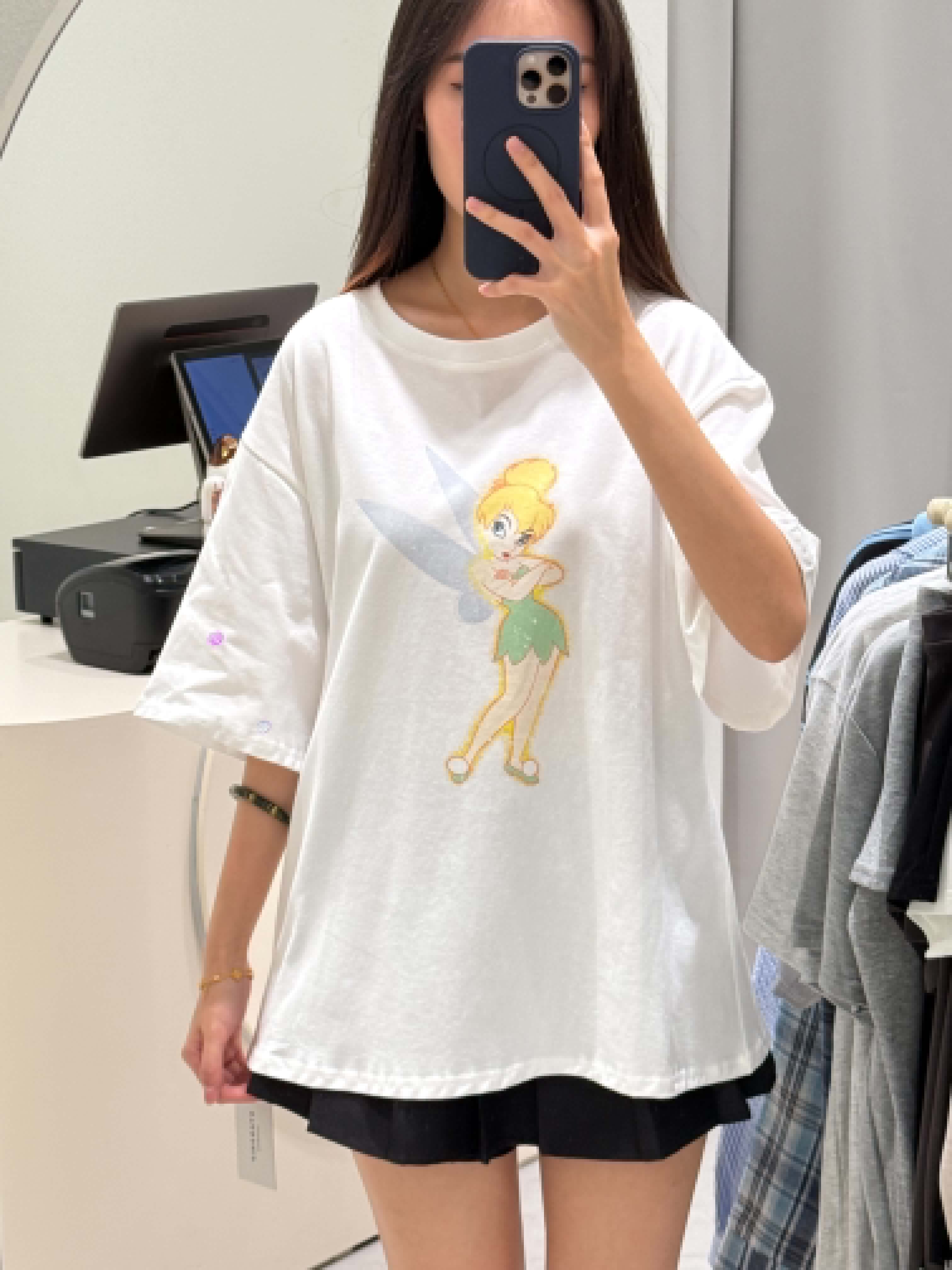 Tinker Bell Graphic Oversized T-Shirt