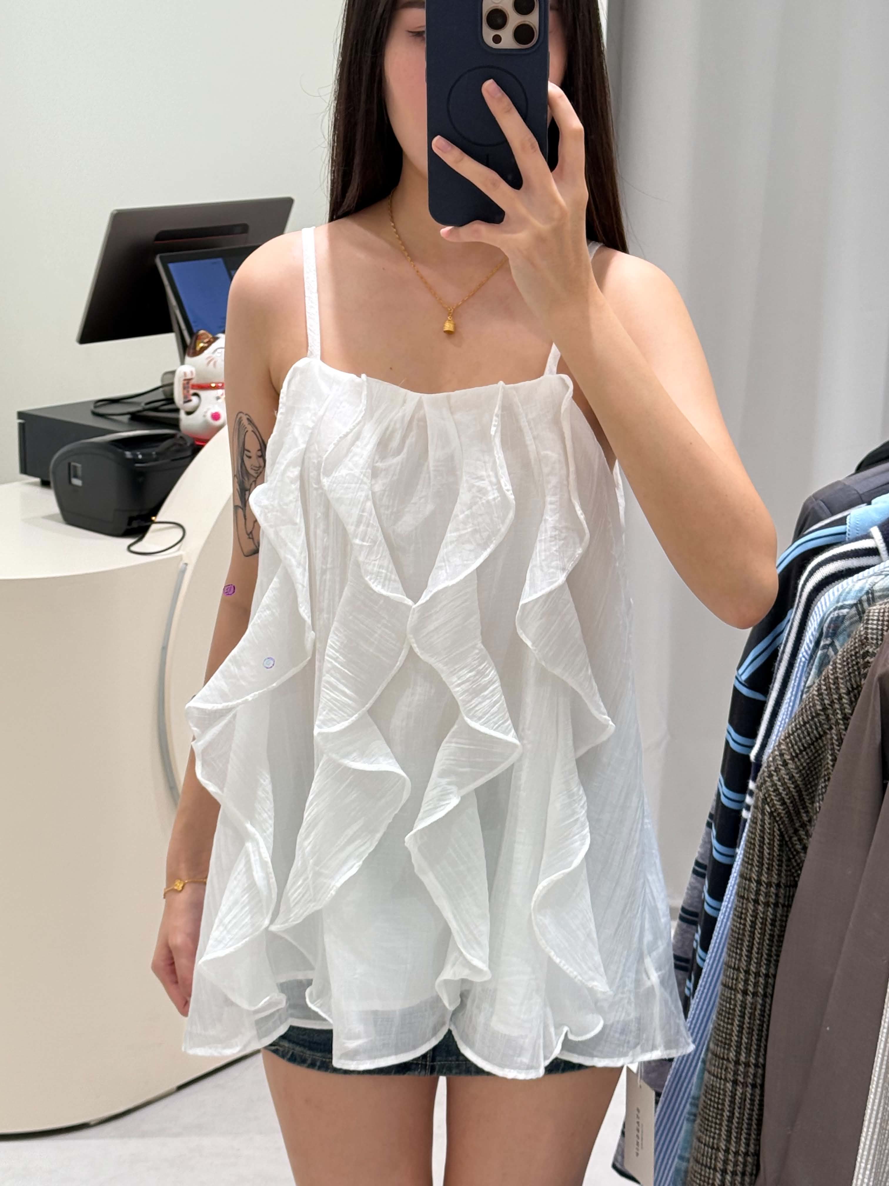 French Satin Mini Dress