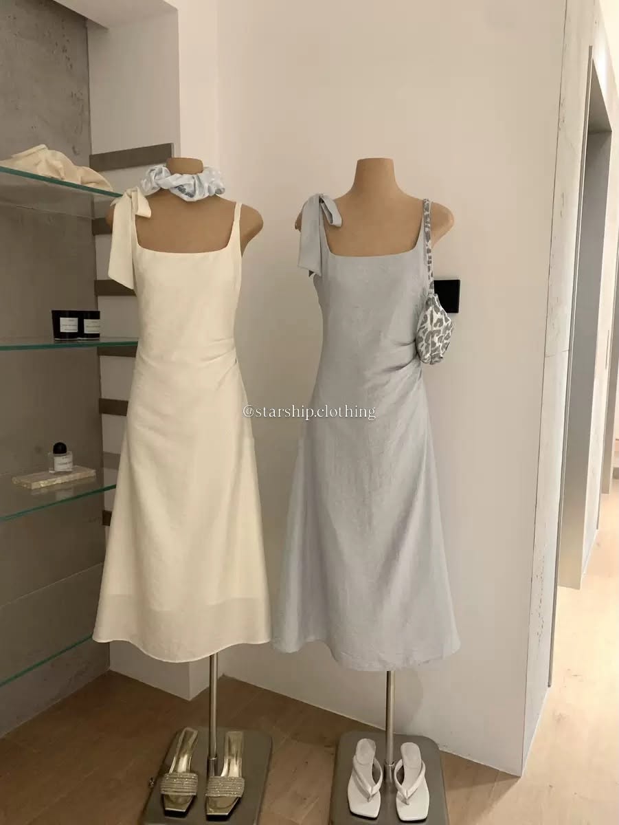 Sleeveless Satin Long Dress