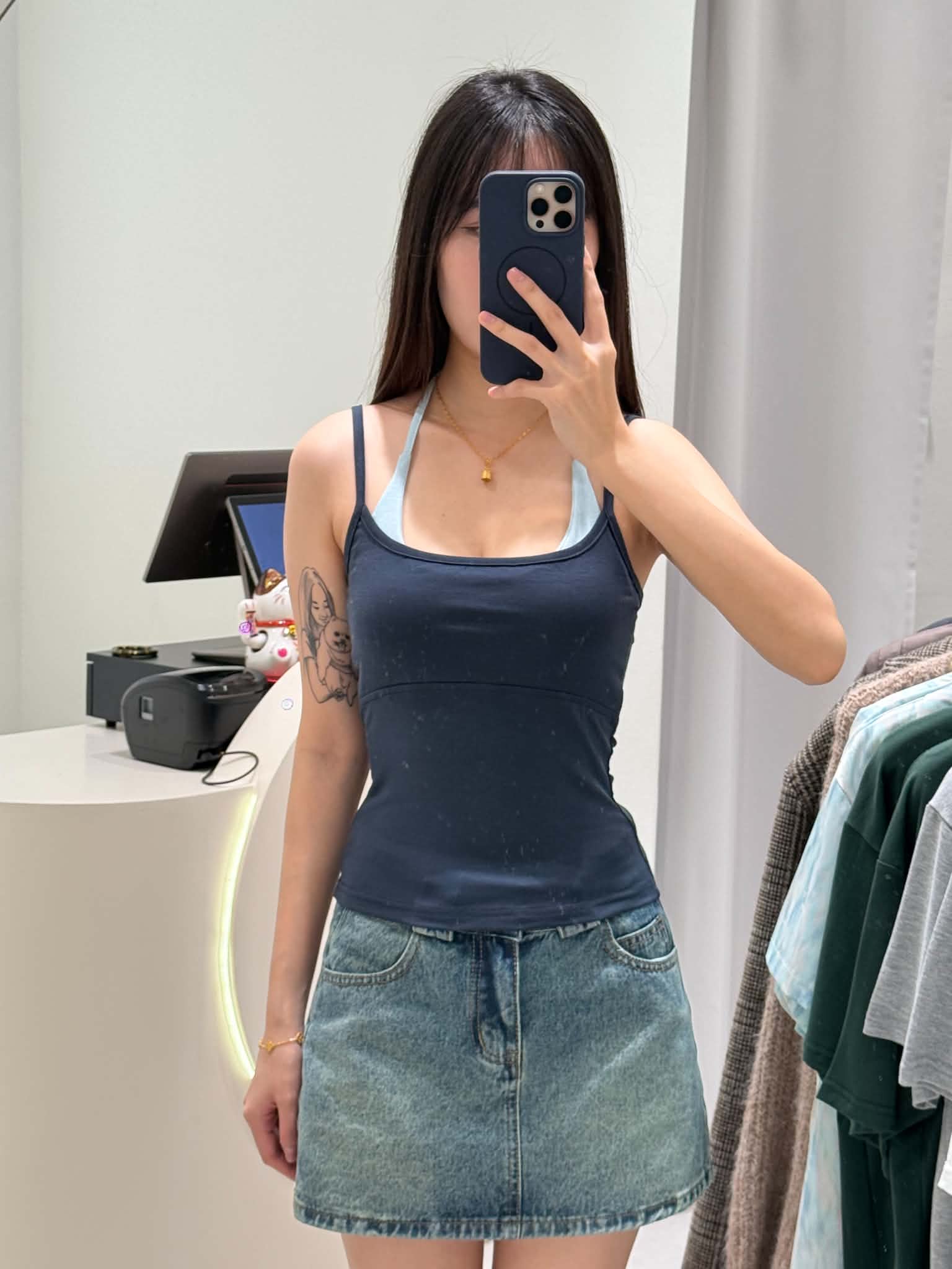 Attached Two-Piece Padded Singlet