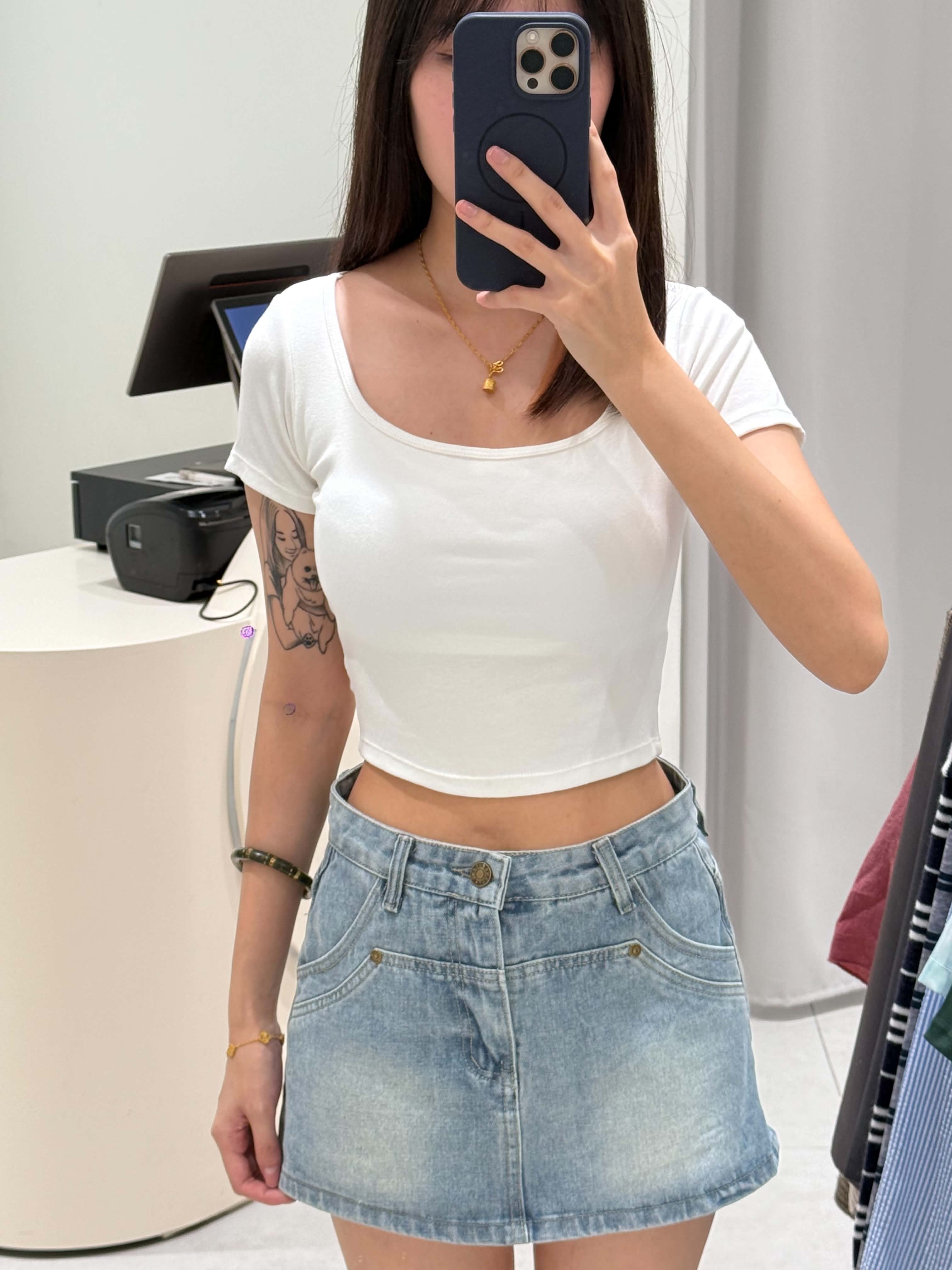Cross Back Padded Crop Top