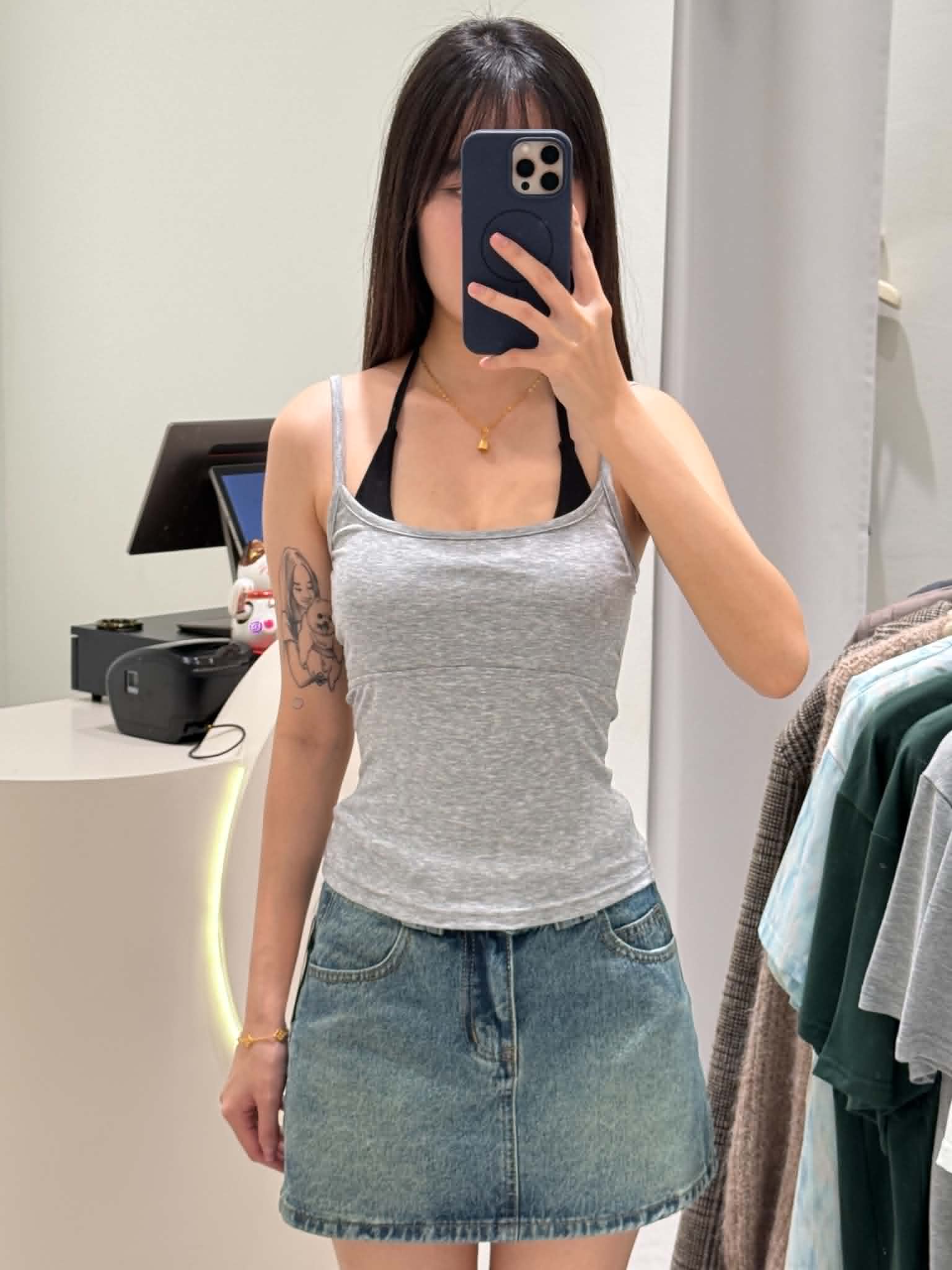 Attached Two-Piece Padded Singlet