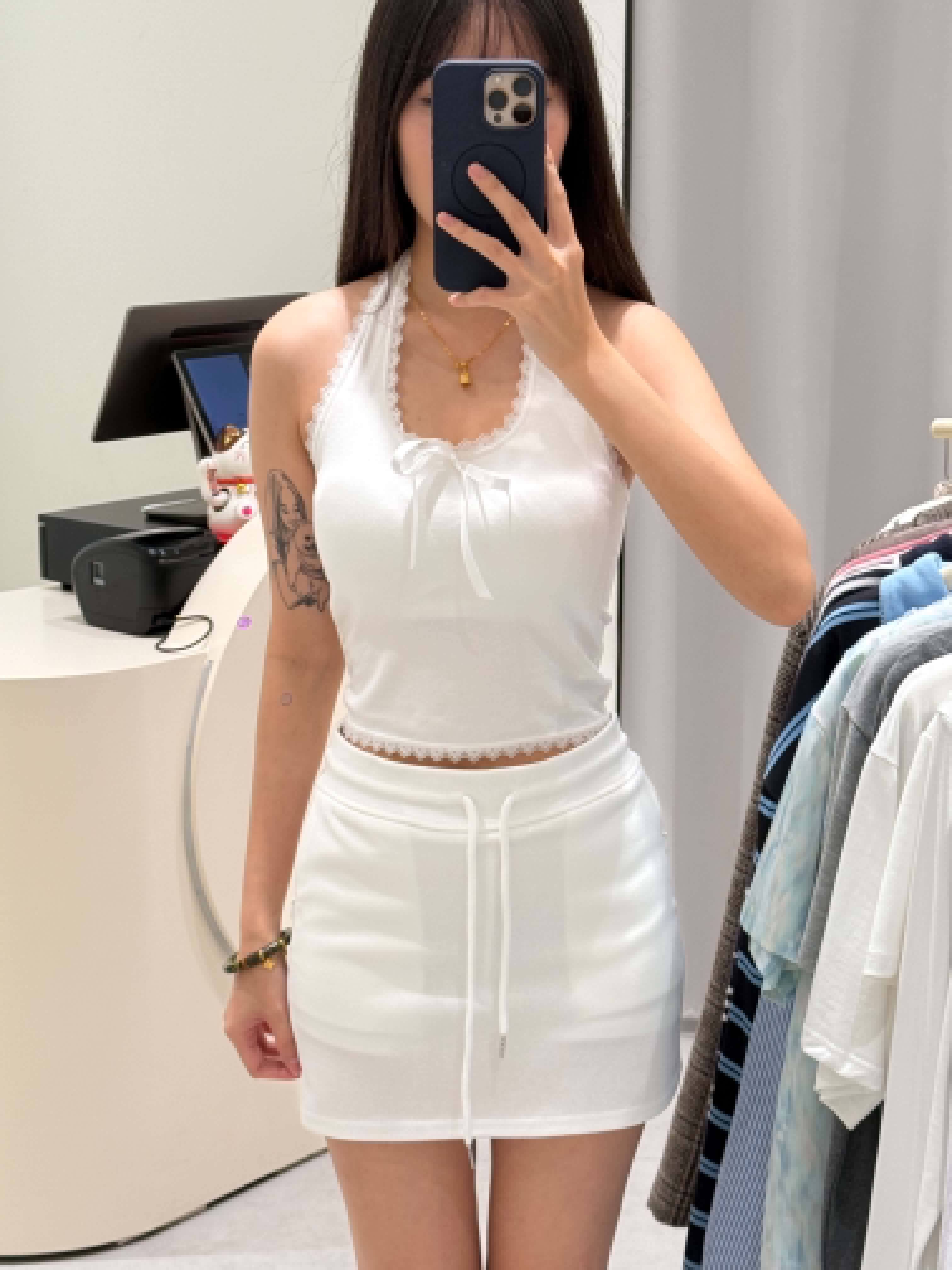 Halter Padded Crop Top