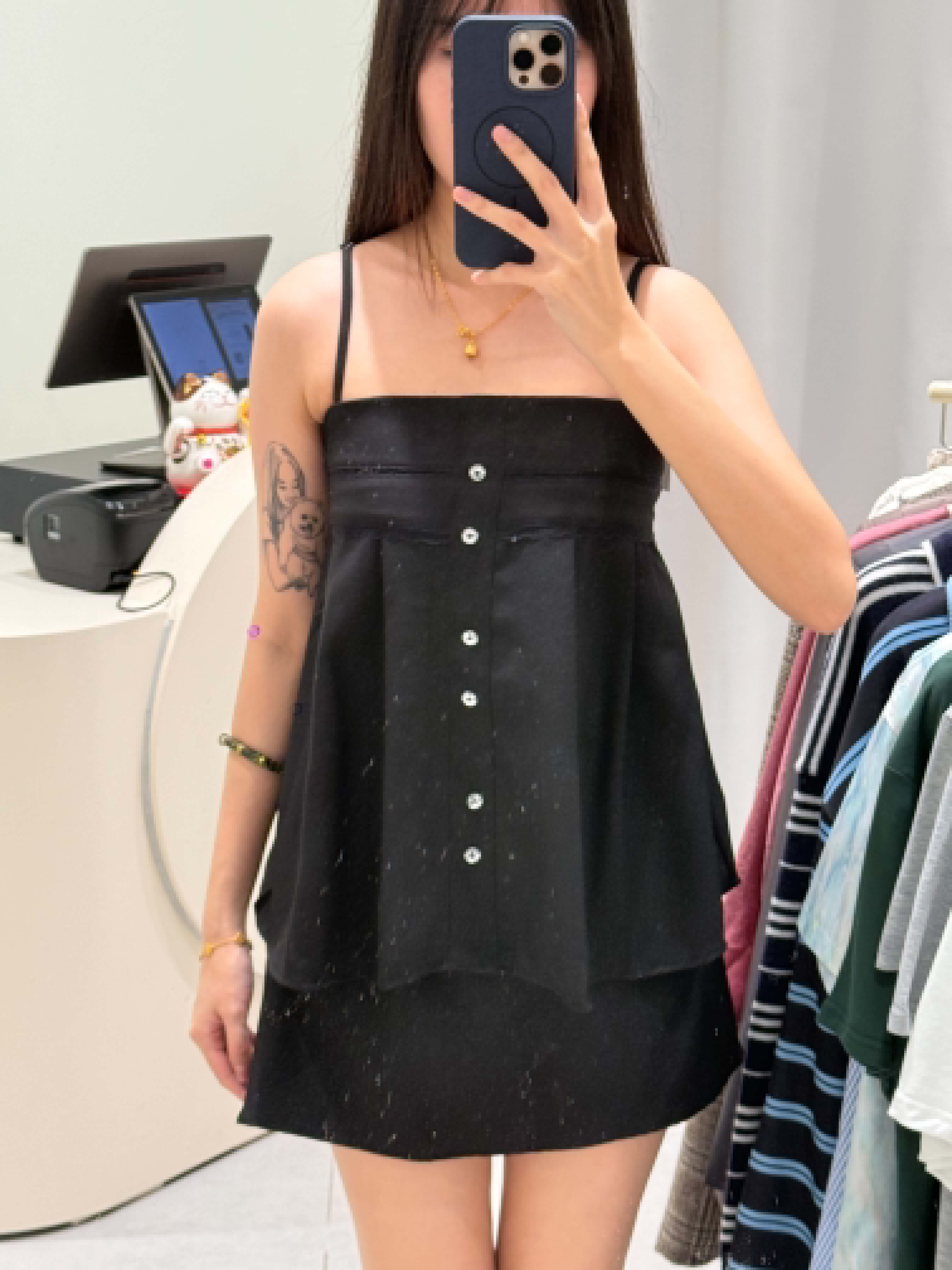 Sleeveless Blouse & Skirt Set