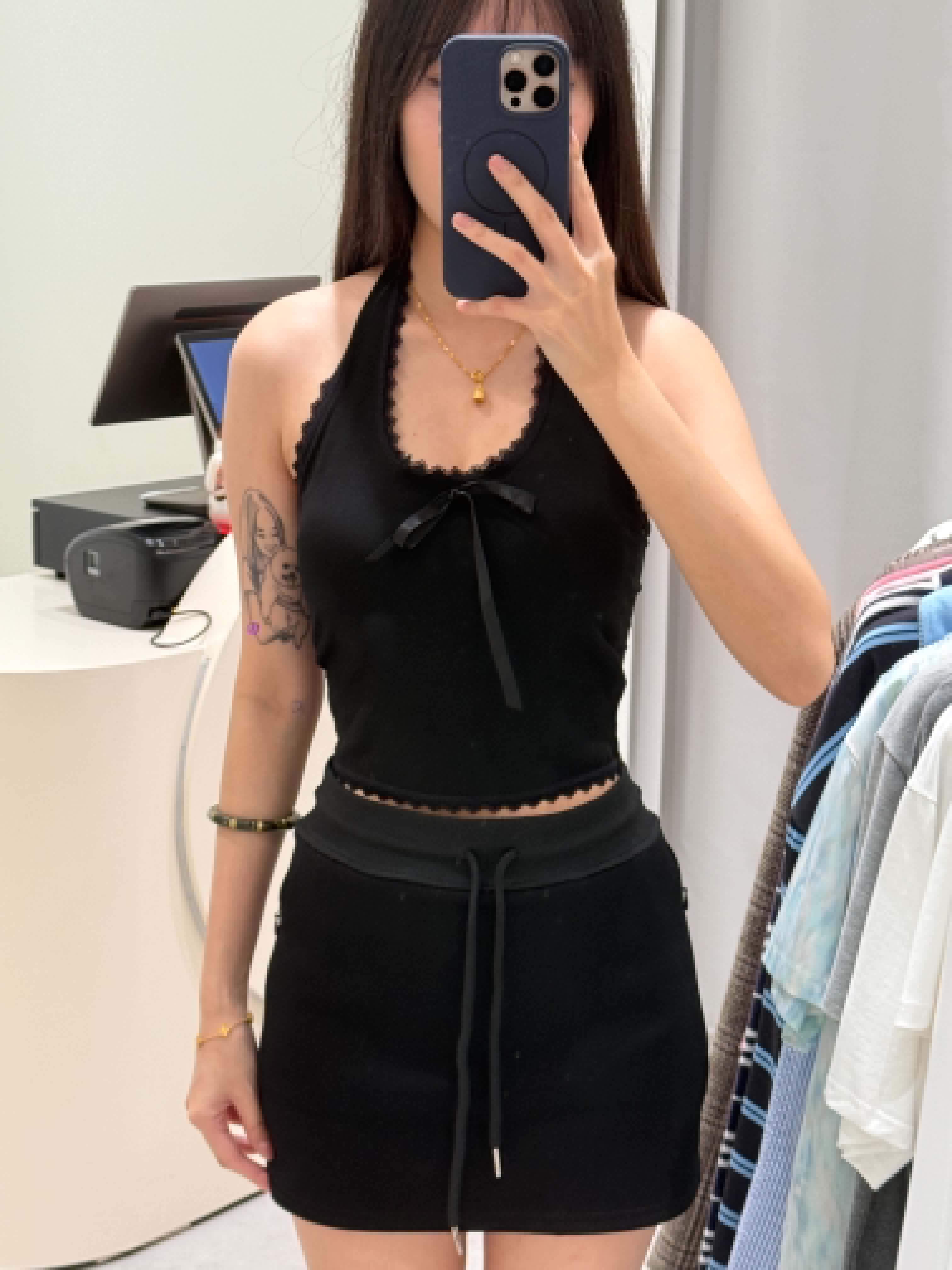 Halter Padded Crop Top