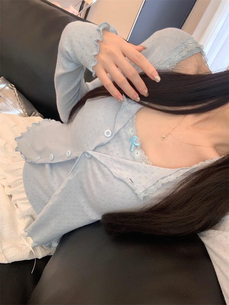Padded Singlet & Cardigan Set