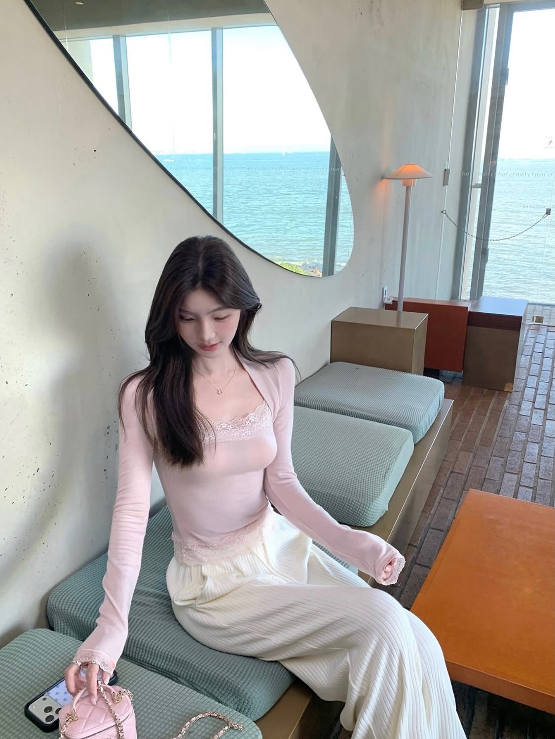 Long Sleeve Lace Blouse