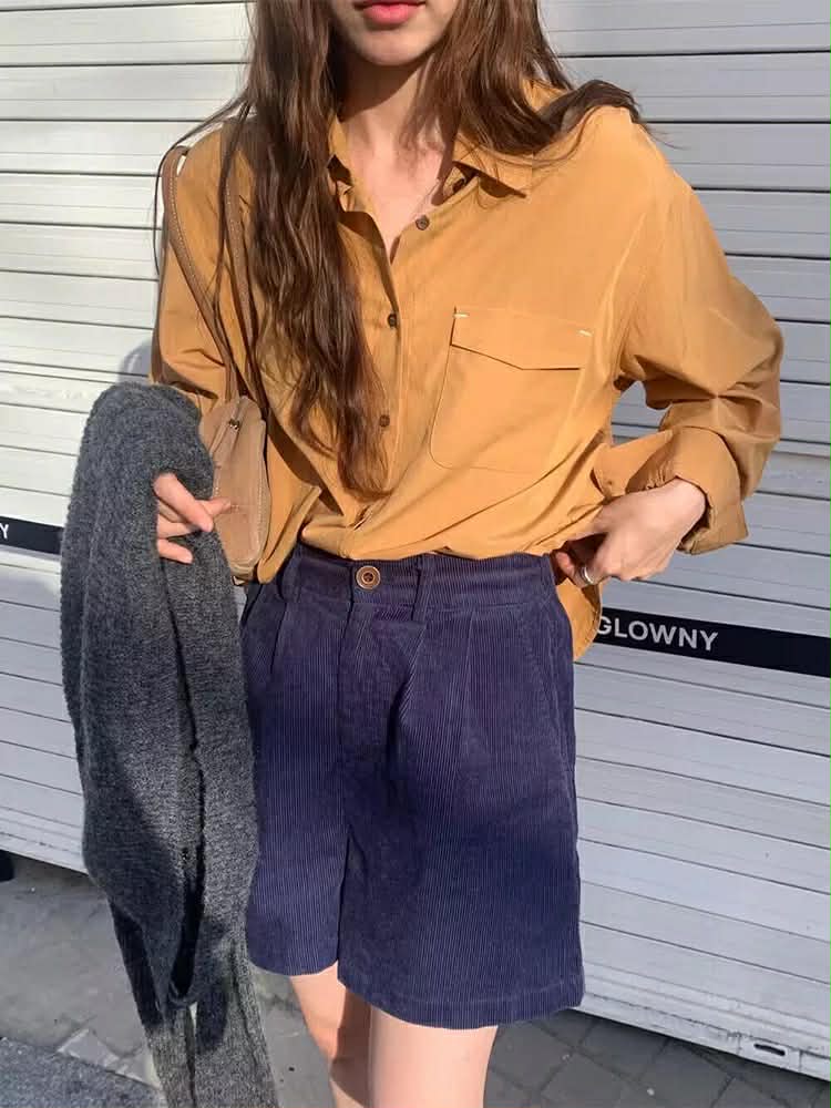 Orange Oversized Shirt
