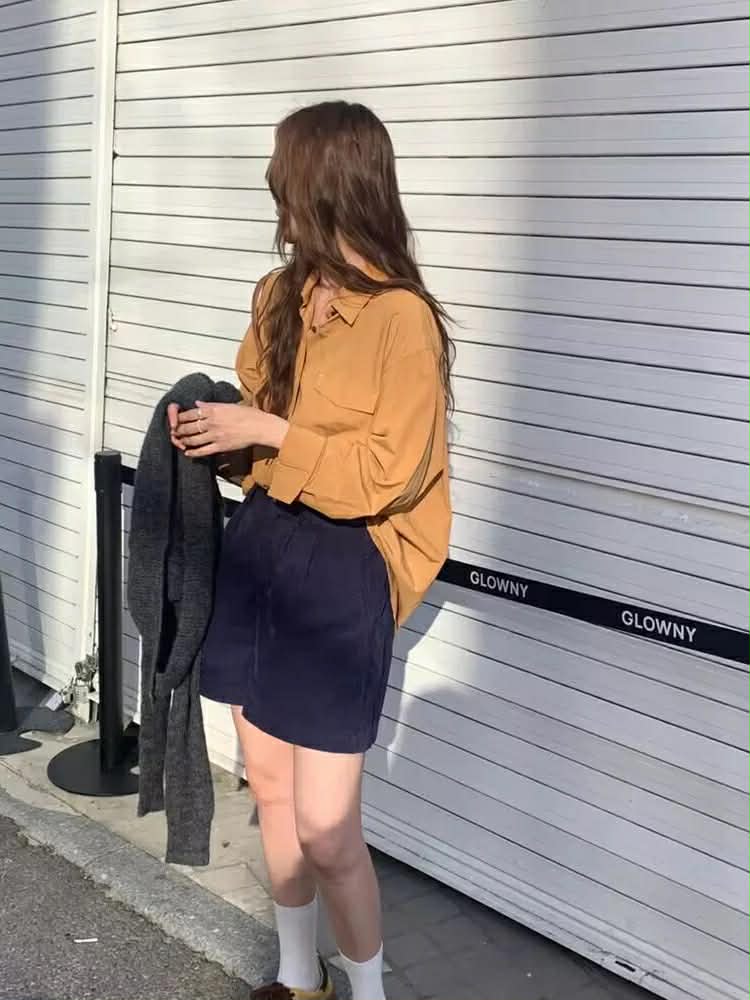 Orange Oversized Shirt
