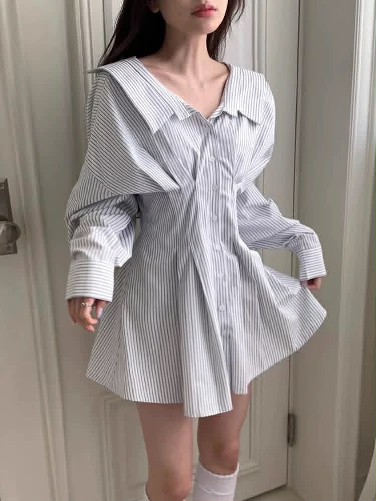 Stripes Shirt Dress